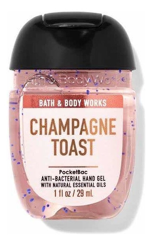 Bath And Body Works 1 Gel Antibacterial Pocketbac Sanitizer Fragancia Champagne Toast