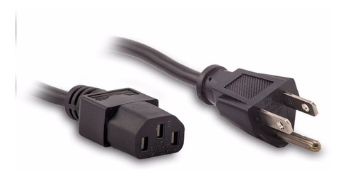 Imagen 2 de 3 de Cable De Poder Para Fuente/ Impresora/ Cpu/ Monitor 1.5 Mts
