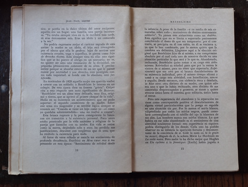 Baudelaire - Jean Paul Sartre - Losada 2° Ed. 1957 (Usado)