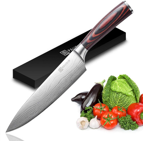 Paudin Cuchillo De Chef De Acero Inoxidable Aleman Cuchill