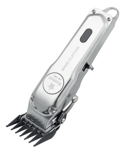 Cortador de cabelo Kemei KM-1996 prata 110V/240V