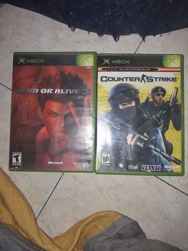 Lote Juegos Xbox Dead Or Alive 3 Y Counter Strike Xbox Clasi