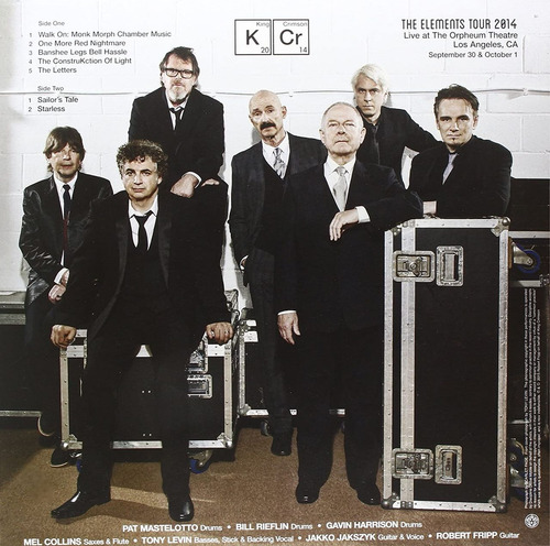 Imagen 2 de 2 de King Crimson Live At Orpheum 2014 Vinilo Gatefold