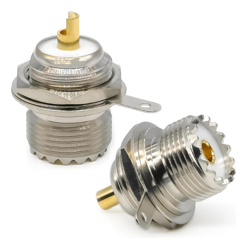 Ahoaepy 2pcs Pl259 So239 Bulquetas Connector, Of Of