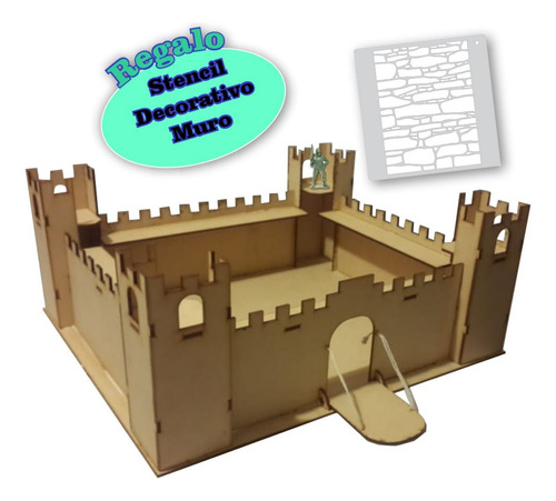 Imagen 1 de 3 de Castillo Medieval Fibrofacil Para Soldados