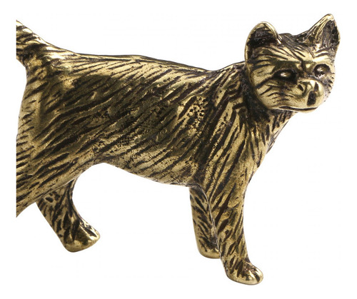 Adorno De Latón Para Gato, Decoración Coleccionable De