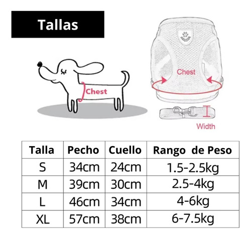 Accesorios De Ropa Para Perro/gato Con Correa Transpirable Negro M Malla