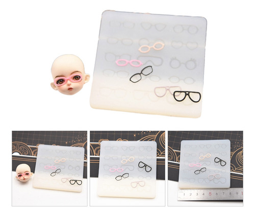 Mold For Pottery Clay Doll Face Eyeglass Frame Decoration Ey