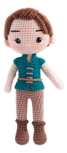 Muñeco Flynn Ryder De Enredados A Crochet 26 Cm