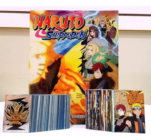 Album Figuritas Panini Naruto Completo + 50 Cartas