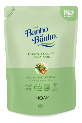 Inoar Banho A Banho Óleo De Argan - Sabonete Líquido 180ml