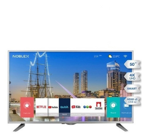 Smart Tv 50 Noblex Dm50x7500 4k Uhd Netflix Youtube Serie X7