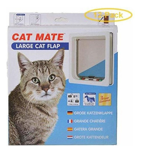 Cat Mate - Puerta Con Cierre Automático En 4 Direcciones, T