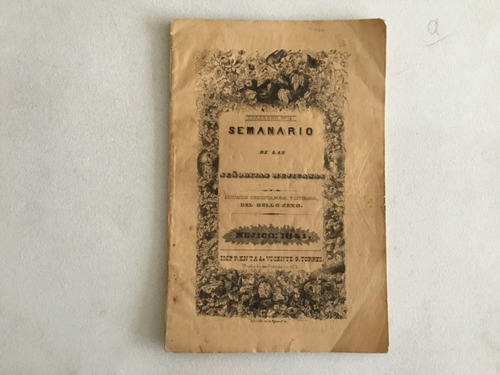 Cuaderno No. 12 Semanario De Las Señoritas Mejicanas 1841