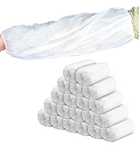 200 Fundas Protectoras De Plástico Ajustables Desechables
