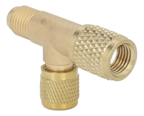 T Válvulas De 1/4 Polegada, Adaptador Core Tee, Latão,