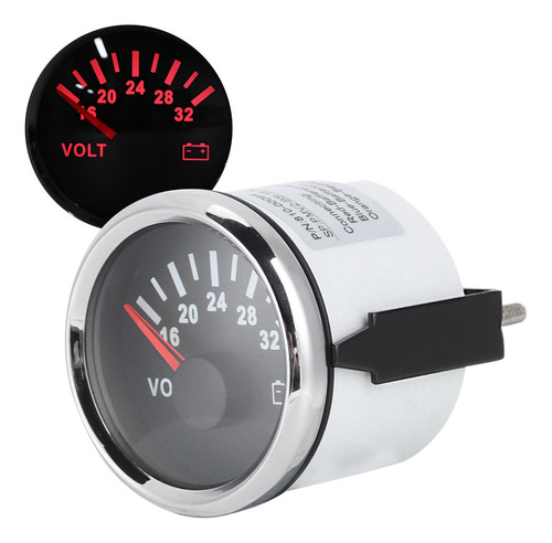 Voltímetro De 52 Mm/2 Pulgadas, 18-32 V, Retroiluminación Ro