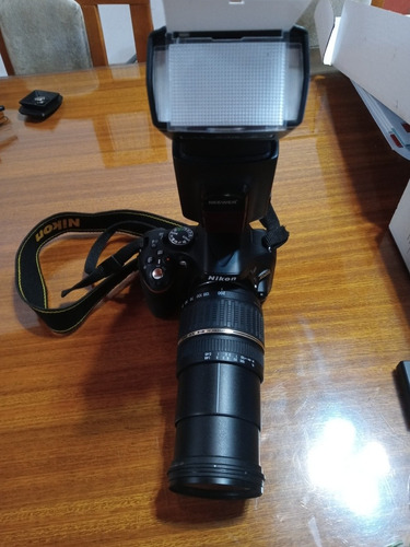 Nikon 5200 Reflex Lente 18 55 Flash Tripode Y Acess