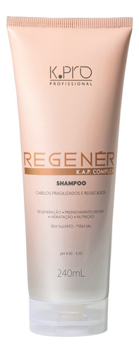Shampoo K.pro Regenér 240ml Original Sem Sulfato Para Cabe