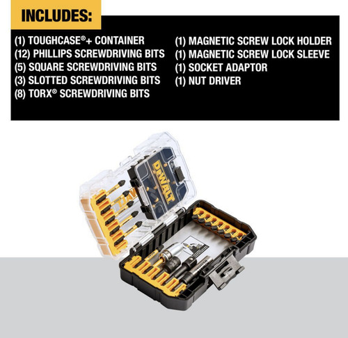 Set Puntas Para Atornillador 1/4 De 32 Pz Flextorq Dewalt