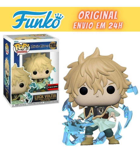 Boneco Funko Pop Black Clover Luck Voltia - Exclusivo 1102
