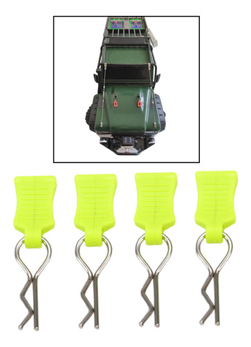 2 X 4x Rc Car Body Shell Clips Pin 1/8 1/5 Car Hobby Verde