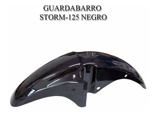 Guardabarro Storm-125 Delantero Negro