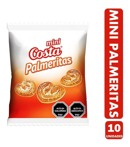 Galletas Mini Palmeritas, Costa (para Colación) - Pack 10un.