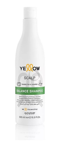 Shampoo Yellow Scalp Balance En Botella De 500 Ml