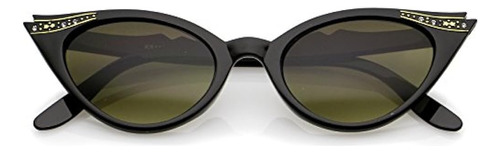 Zerouv 50s Vintage Cat Eye Gafas De Sol Para Mujer Con Diama