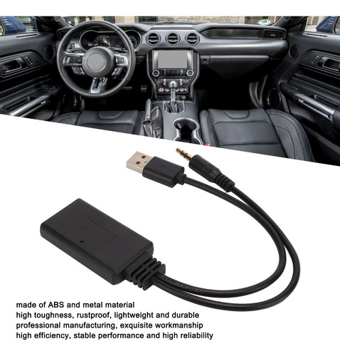 Adaptador De Áudio Estéreo Para Carro Com Receptor Bluetooth