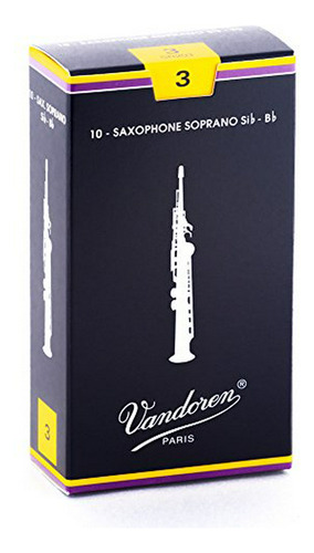 Cañas De Saxofón Soprano  Sr203 Fuerza 3; Caja De 10
