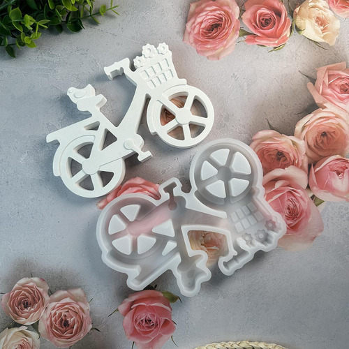 Molde De Silicona For Bicicleta, Llavero, Molde De Silicona