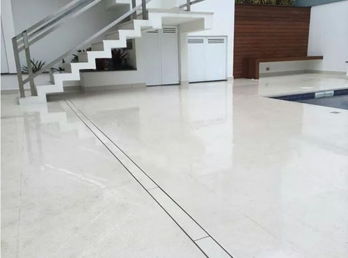 Ralo Oculto Invisível Linear 5x50cm P/ Banheiros Lavanderias Cor Cinza