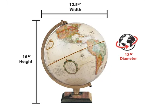 Globe Replogle World Classic 30cm Raised Relief Antique | MercadoLivre
