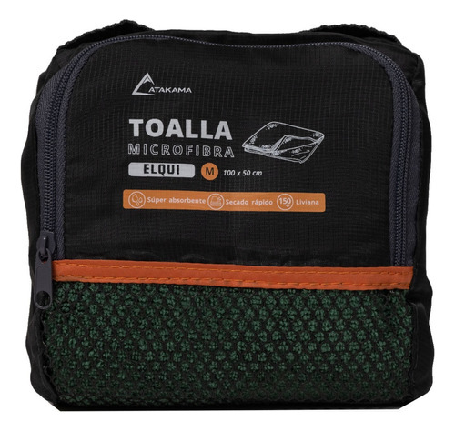 Toalla Microfibra Elqui M Atakama Outdoor Color Verde