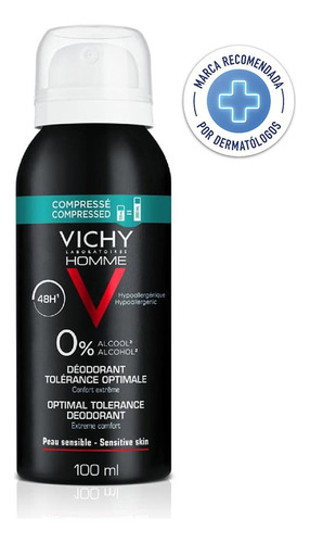 Vichy Homme Desodorante Tolerancia Óptima 100 Ml