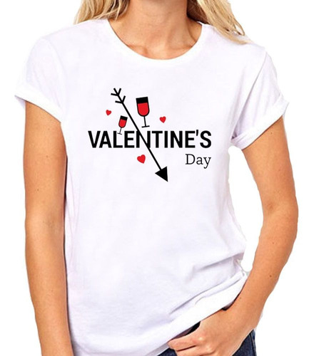 Remera De Mujer Frase Valentines Day Dia De San Valentin