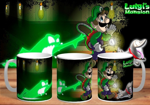 Taza Luigi's Mansion De Plástico