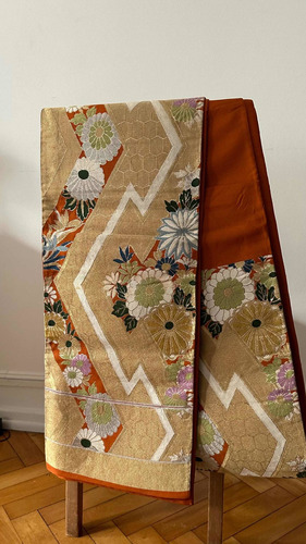 Fukuro Obi Japonés Original De Seda.