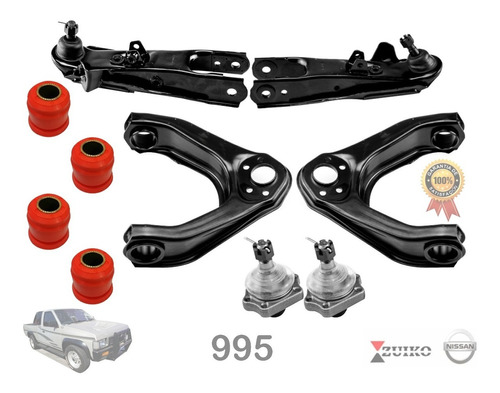 Kit 4 Horquillas Nissan Pick Up D21 86-94 Con Rotulas Y Buje