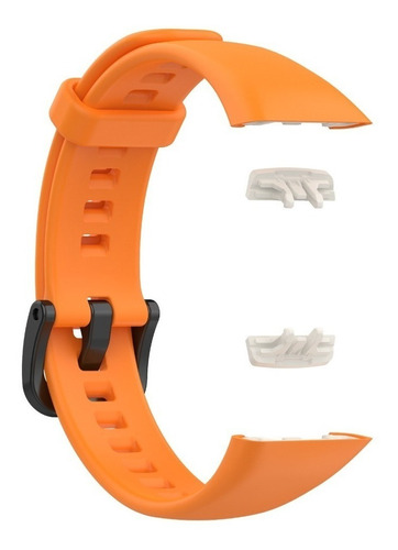 Pulseira De Silicone Para Huawei Band 6 Colorida Cor Laranja