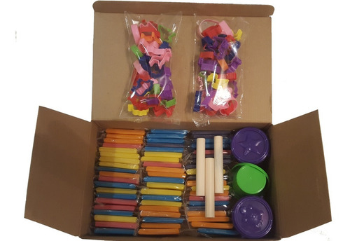 60 Masas + 60 Cortantes + 3 Baldes + 3 Palitos Ideal Regalo!