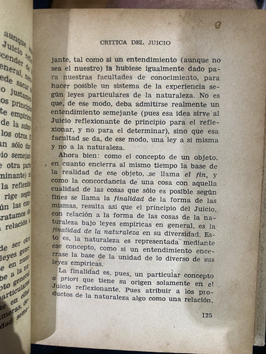 Crítica Del Juicio Kant Traducción Y Prólogo Garcia Morente (Usado)
