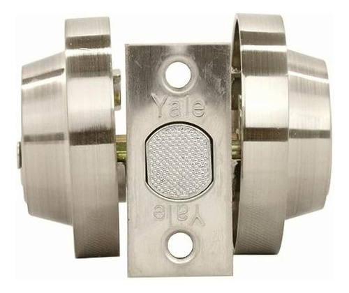Yale Mx89181 Cerrojo Argos Redondo Llave-llave, Niquel Satin