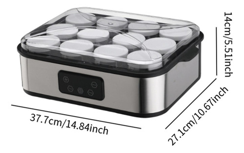 Iogurteira Compacta, Fabricante De Queijo Grego Natto Com 12