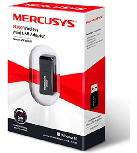 Mercusys Mini Usb Adapter N300 Wireless Mw300um