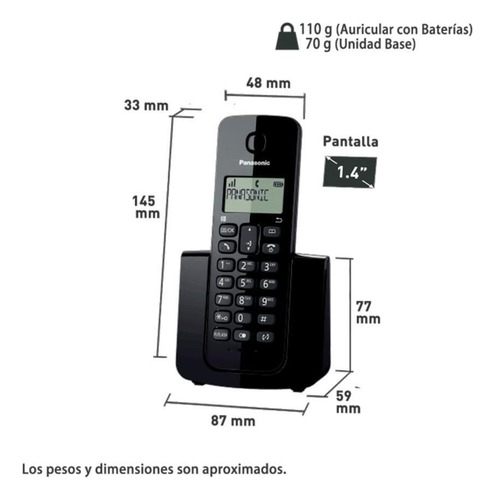 Telefono Inalambrico Con Tecnologia Dect Para Telmex Izzy