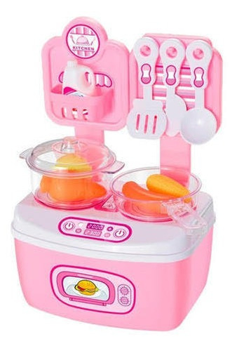 Set Mini Cocina Juguete Didáctica Con Accesorios Para Niños