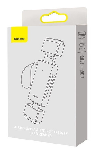 Leitor De Cartão Usb C E Usb 3.0 Para Sd E Micro Sd/ Baseus